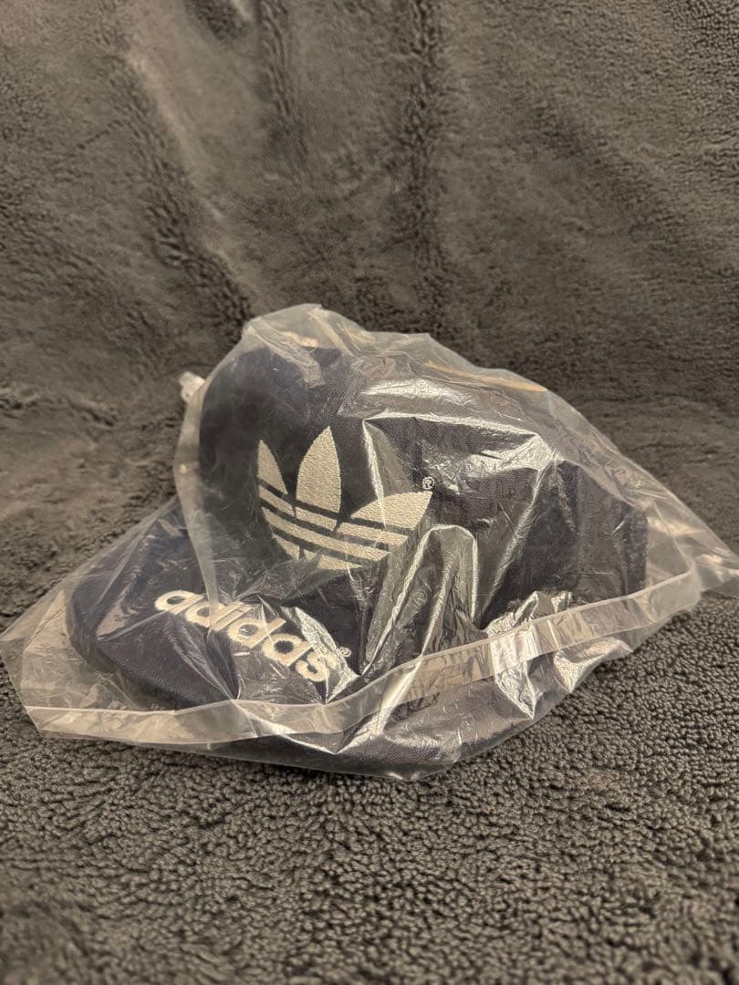 80s adidas デサント製 トレフォイルロゴ キャップ ヴィンテージ　希少