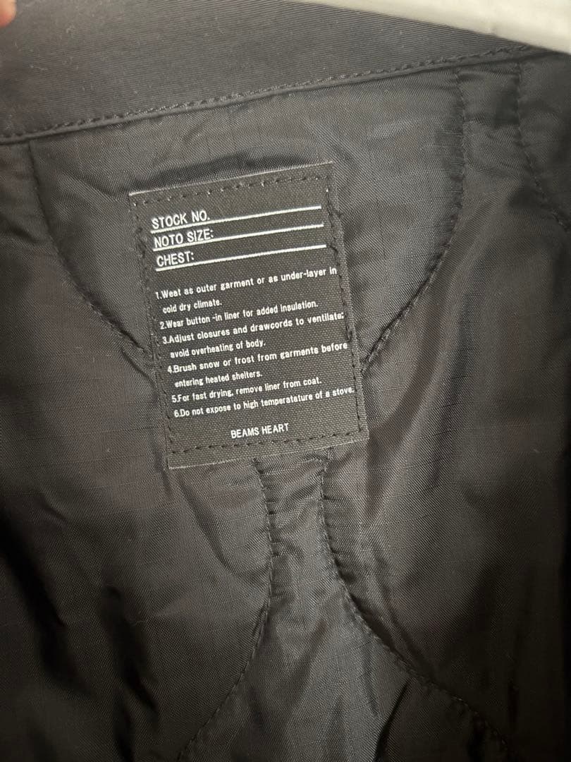BEAMS HEART ブラック モッズコート M