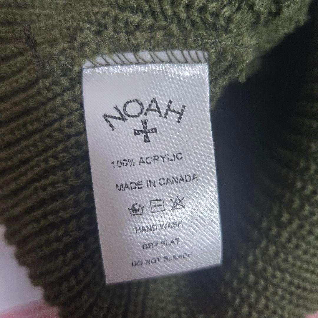 新品未使用 NOAH ノア ビーニー ニット帽 オリーブ グリーン カーキ