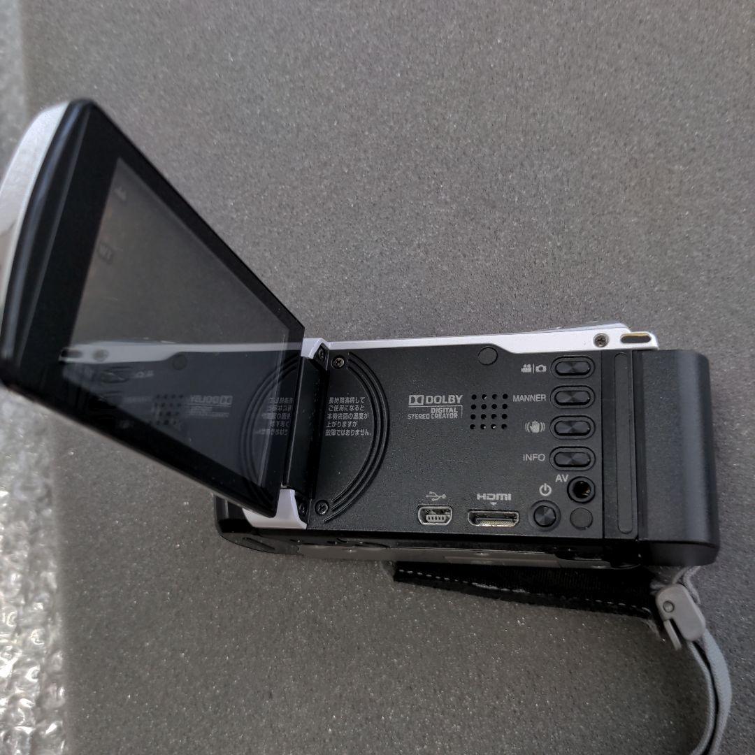 JVC ビデオカメラ本体 GZ-E600-w 動作品 充電器付き