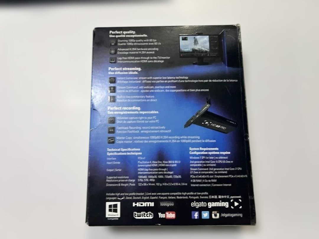 Elgato HD60 Pro PCIe キャプチャーボード 内蔵型 動作良好