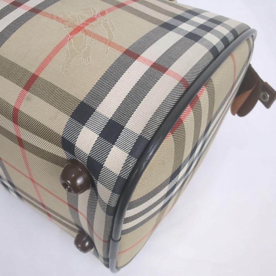BURBERRY バーバリー ノバチェック ミニ ボストンバッグ キャンバス