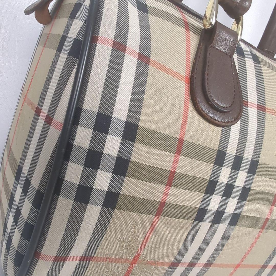 BURBERRY バーバリー ノバチェック ミニ ボストンバッグ キャンバス