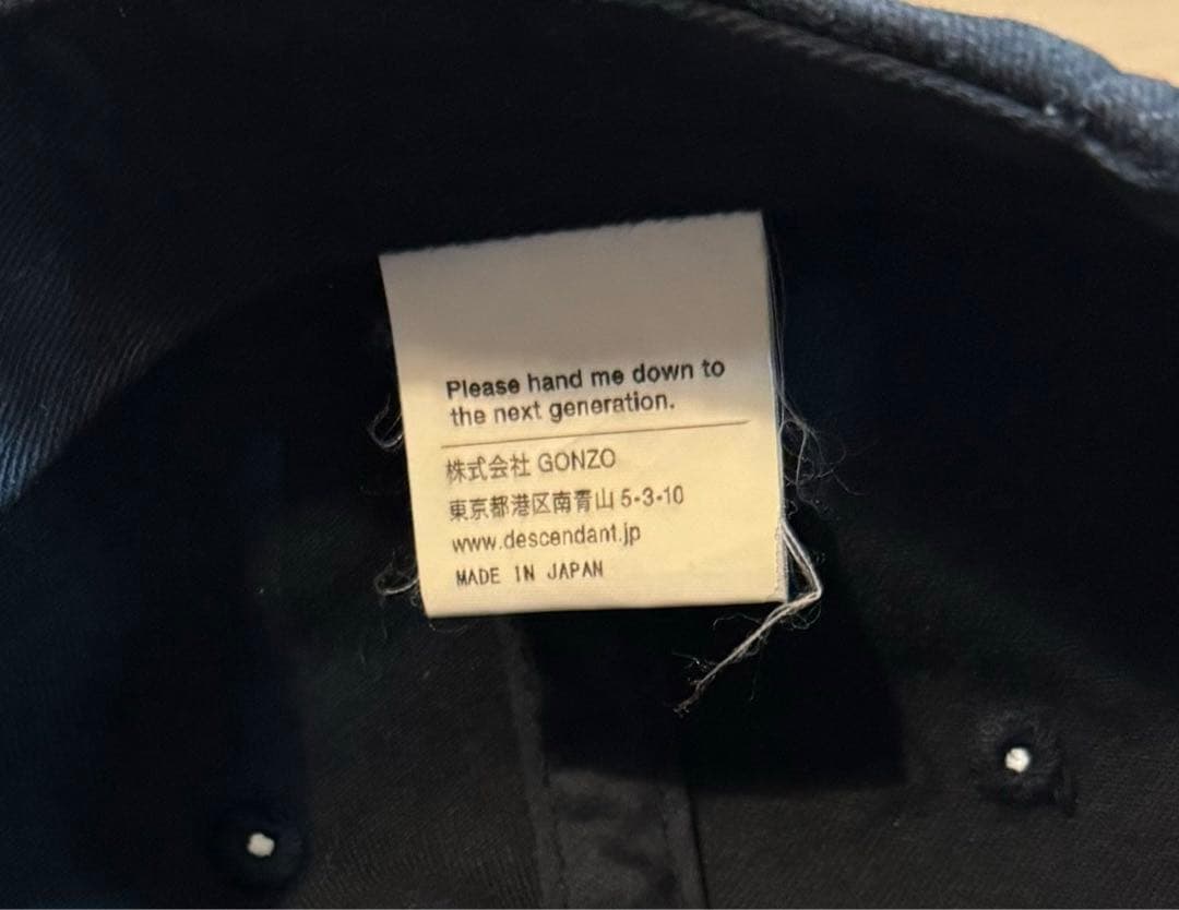 帽子 DESCENDANT HORIZON 6PANEL CAP