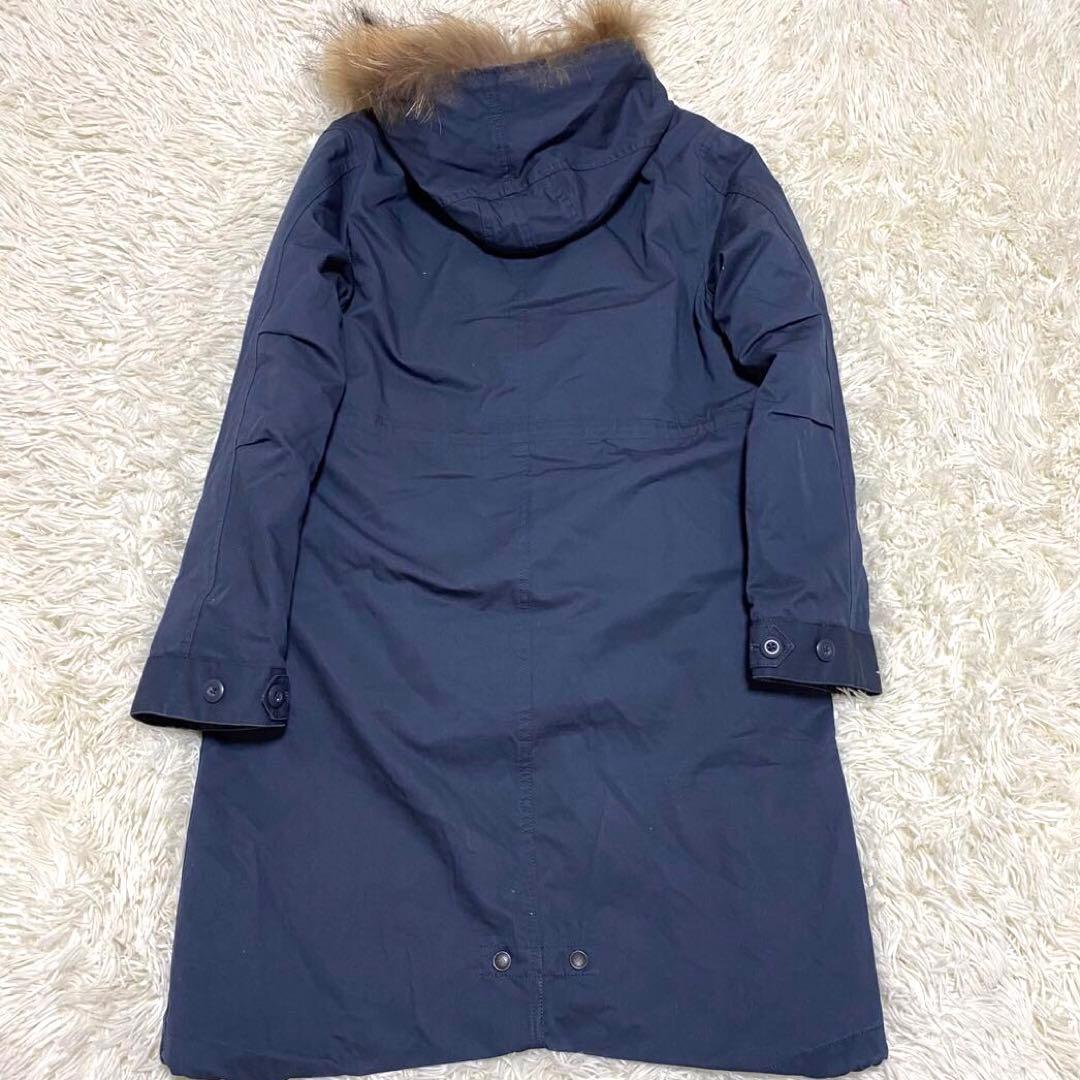 【美品✨】フレッドペリー ダウンライナー 3way モッズコート ファー 紺 S