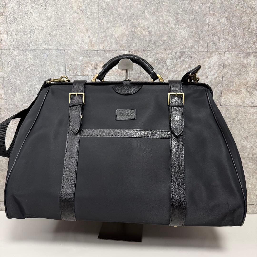 【大容量】 KENZO ケンゾー ボストンバッグ ナイロン 黒 トラベルバッグ