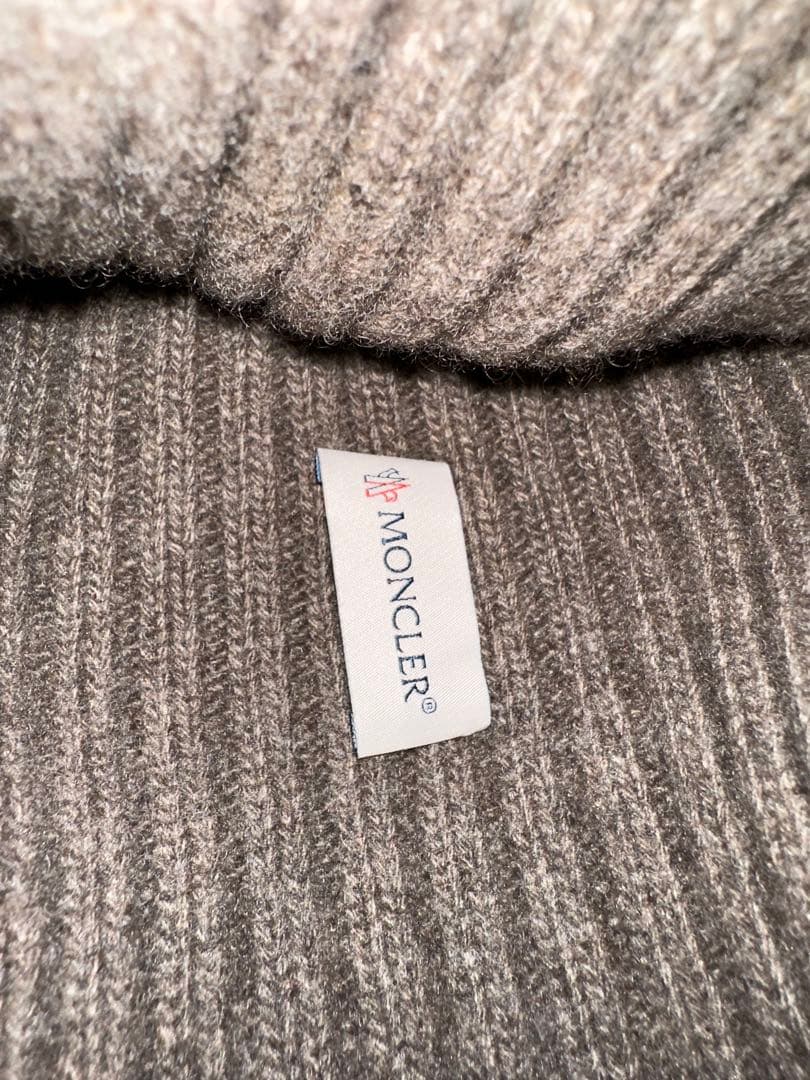 明日までお値下げ　MONCLER ニット帽 ブラウン