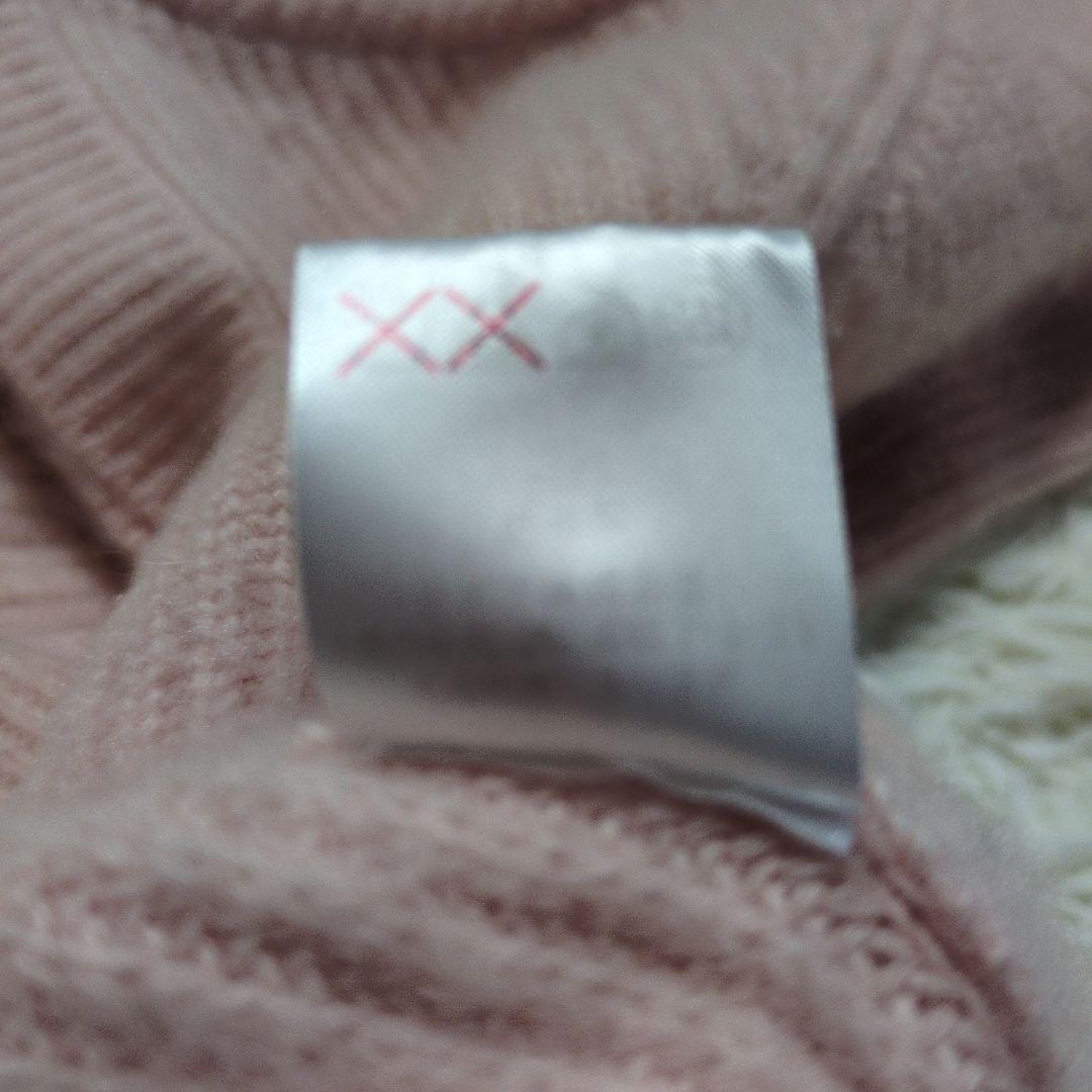 Aliquam 　カシミヤ100% カーディガン　厚手ニット　パステルピンク　Ｍ