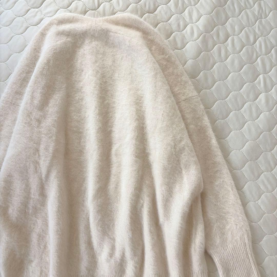 【美品】定価3.3万✴︎BEARDSLEY FOXラクーンカーディガン　ホワイト