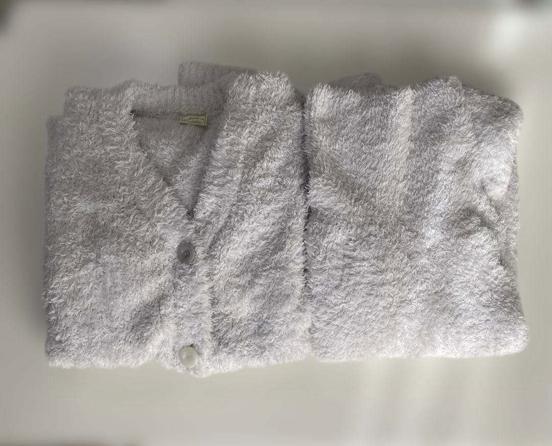 ジェラートピケ 上下セット カーディガン 腹巻ロングパンツ グレー