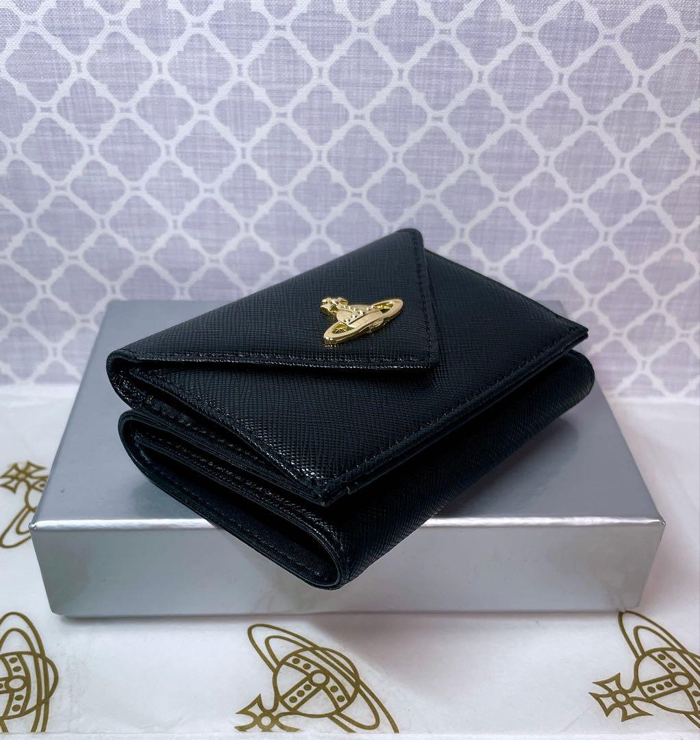 【最新♡ショッパー付】Vivienne Westwood 3つ折り財布 ブラック