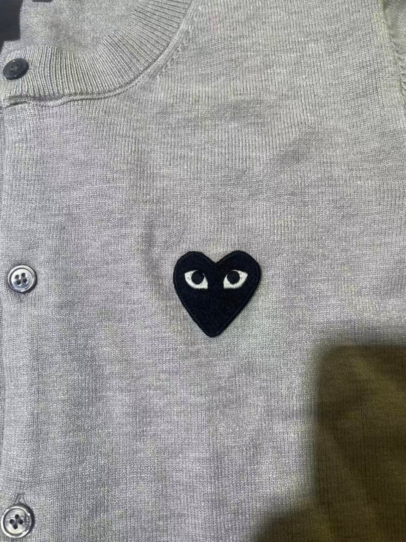 PLAY COMME des GARCONS カーディガンM-XL#10 グレー