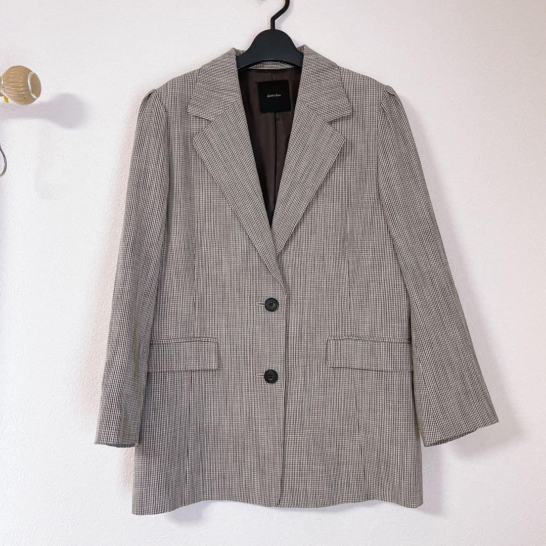 美品　定価3.5万 Spick&Span Visストレッチパフスリーブジャケット