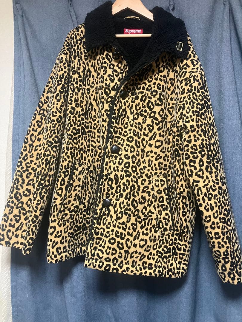 f*_様 Supreme シュプリーム ジャケット レオパード ボア カーコート