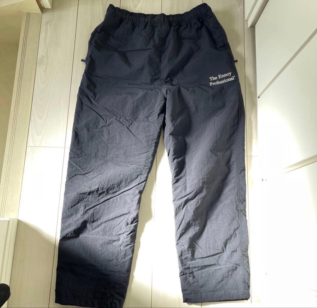 【Mサイズ】Ennoy NYLON PADDED SET UP（ブラック白刺繍）