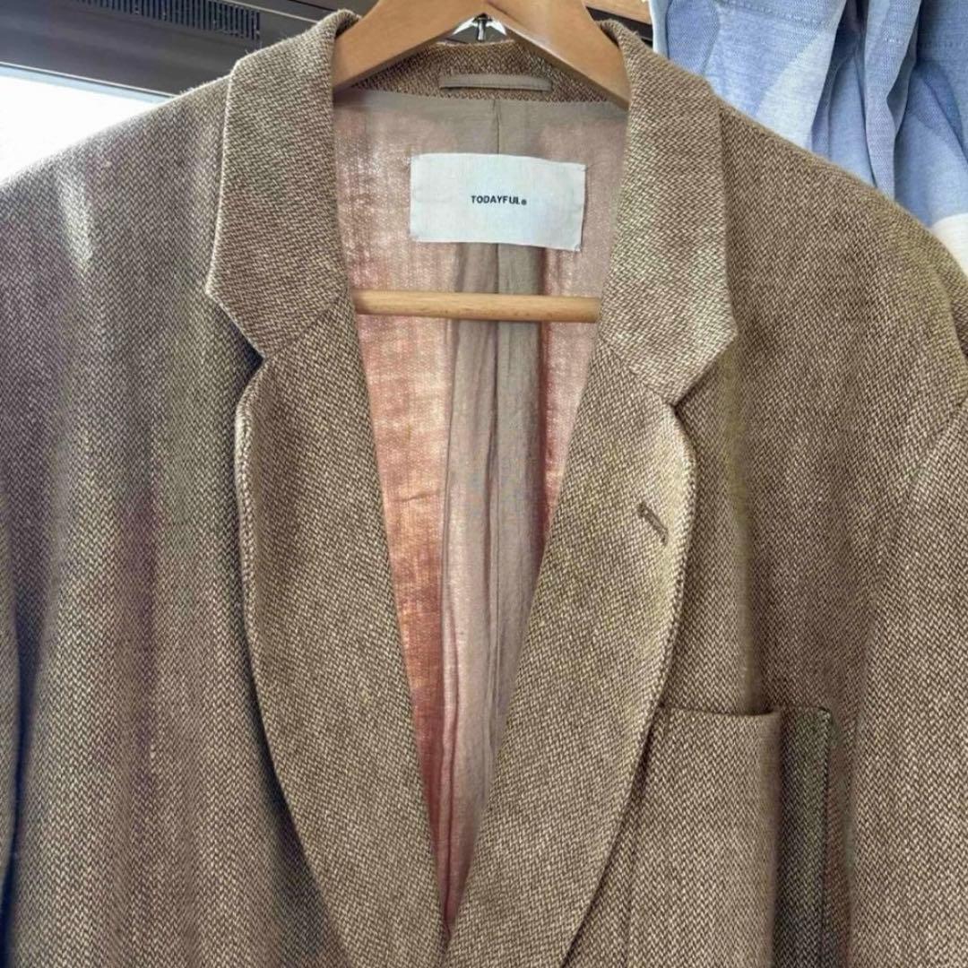 TODAYFUL / Boyfriend Linen Jacket ベージュ36