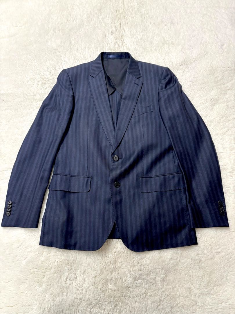 現行 paul smith テーラードジャケット DORMEUIL 花柄 裏地柄