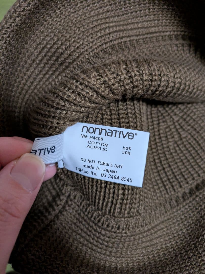 nonnative　WORKER HAT C/A YARN