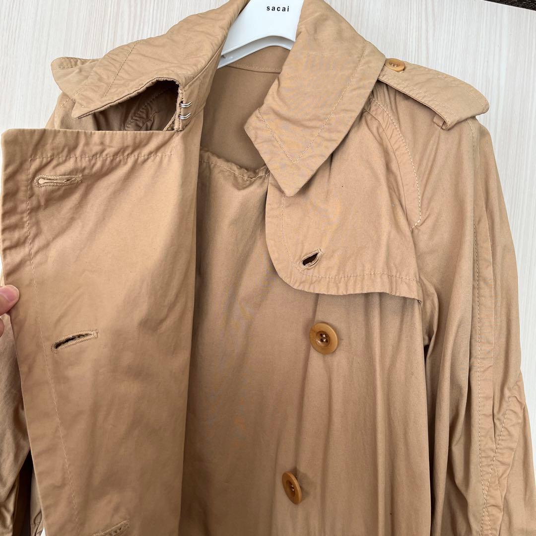 新品未使用　sacai 　ベージュ トレンチコート