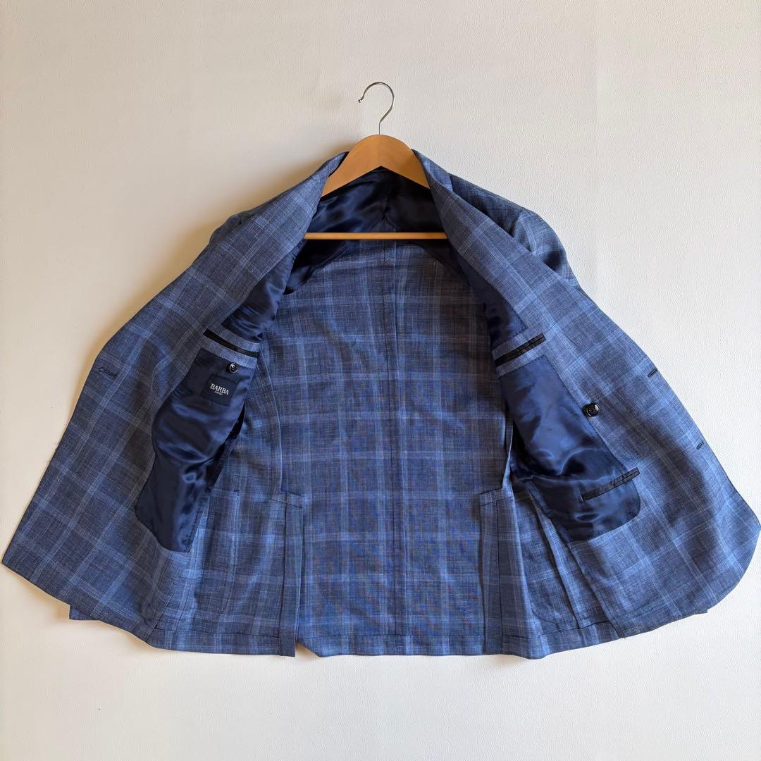 【BARBA×Loro Piana】テーラードジャケット ダブルブレスト 三者混