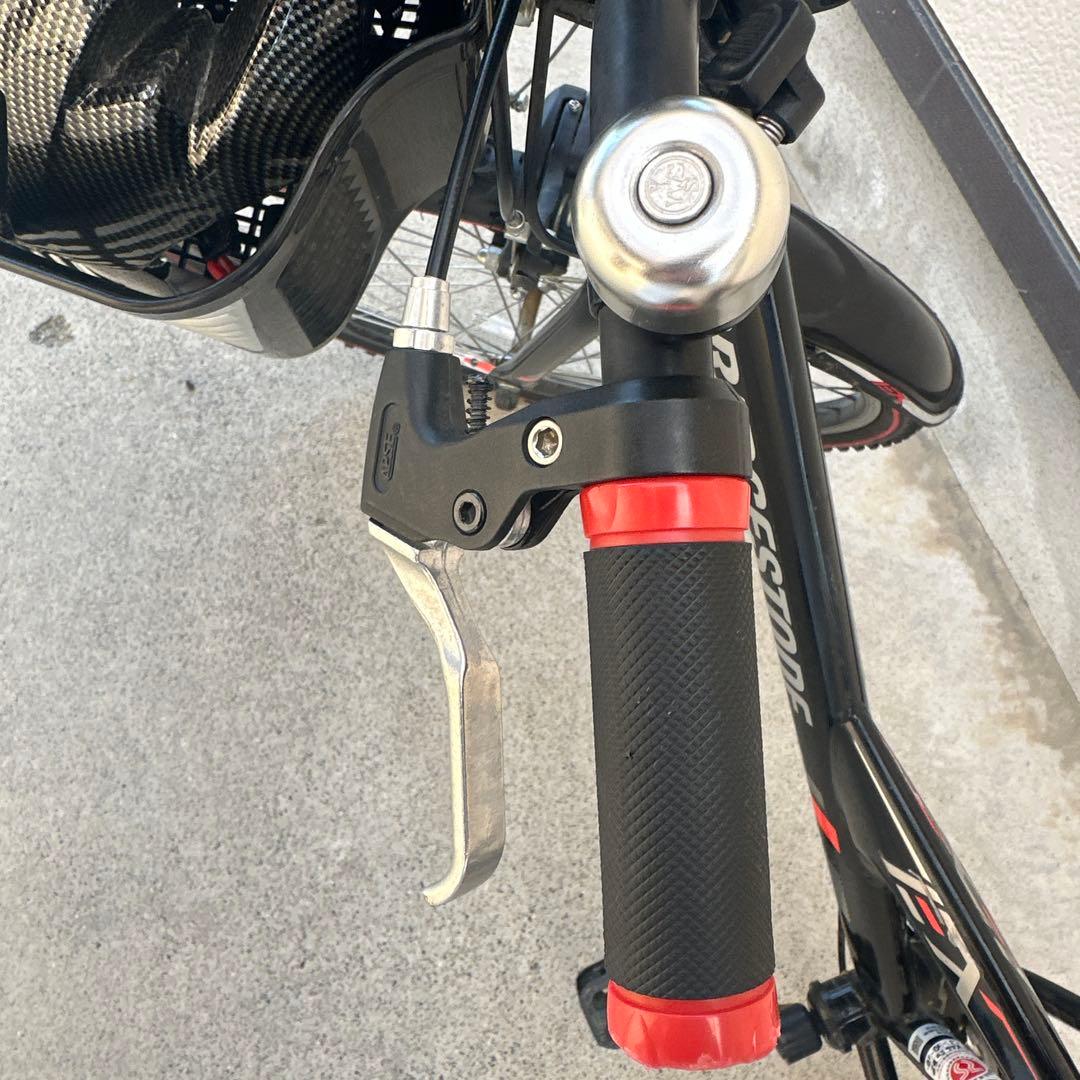 【引取限定】BRIDGESTONE 子供用自転車 ブラック/レッド