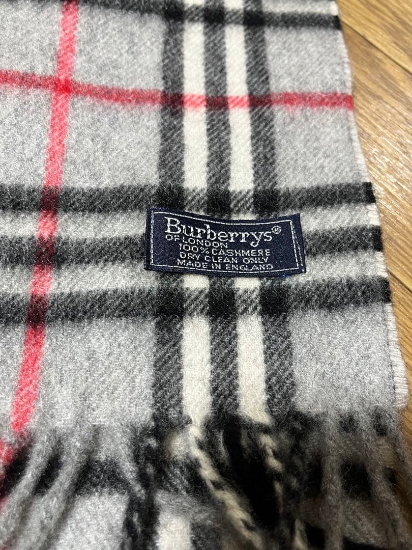 Burberrys バーバリー カシミヤ100% チェック柄 マフラー ストール