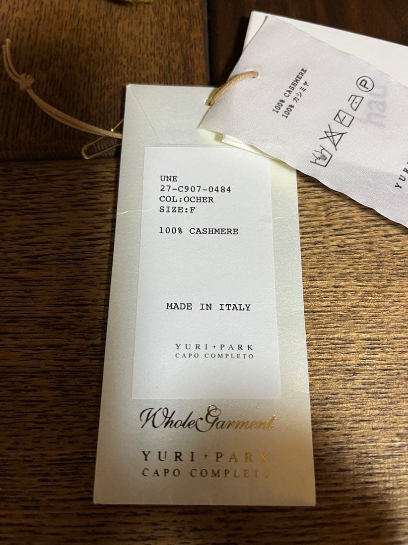 新品　YURI PARK 100%カシミヤ マフラー