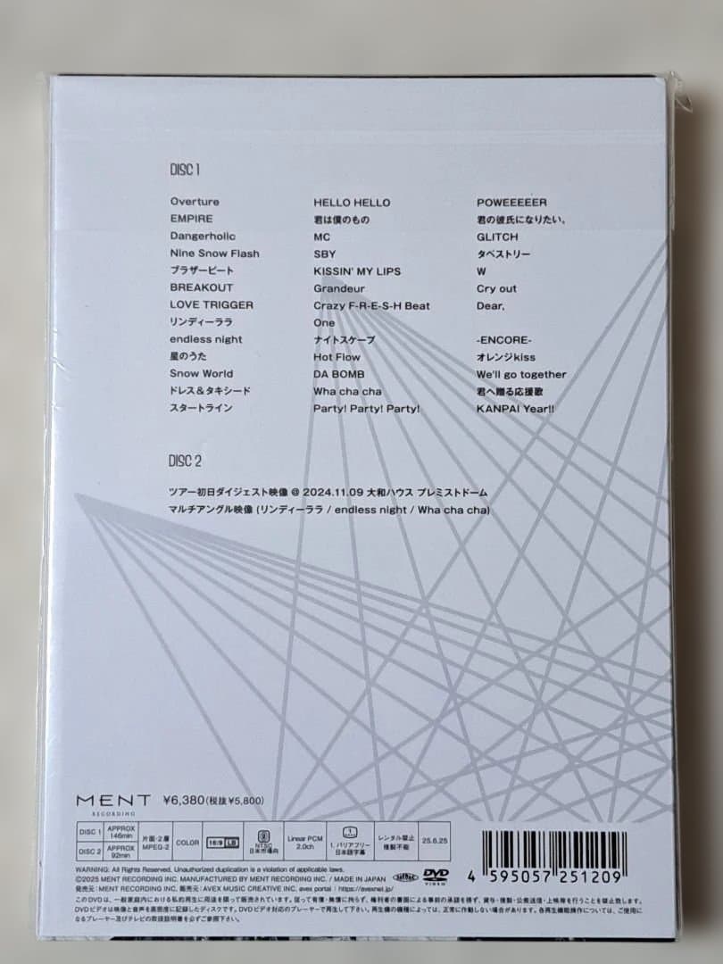 (新品未使用) Man　RAVS 2DVD LIVE映像