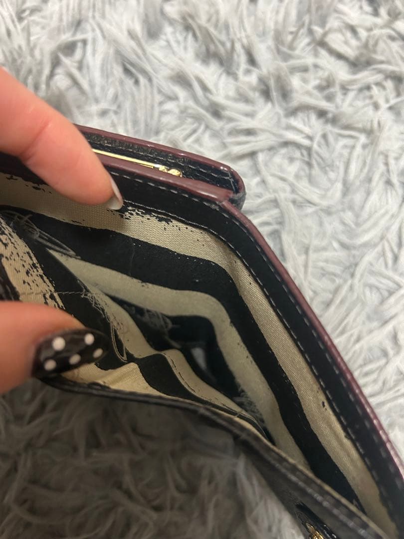 Vivienne Westwood 二つ折り財布 ブラック　財布　がま口