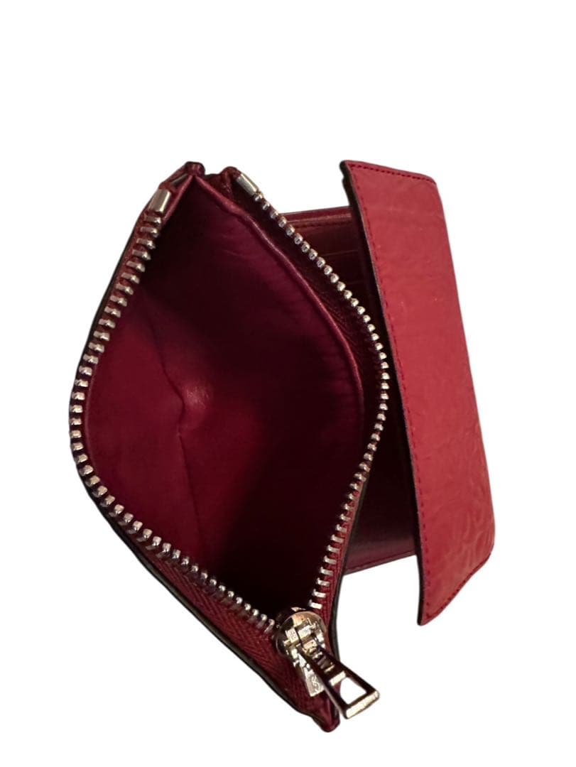 LOEWEロエベ 折財布 アナグラムリピート バーティカル ウォレット スモール
