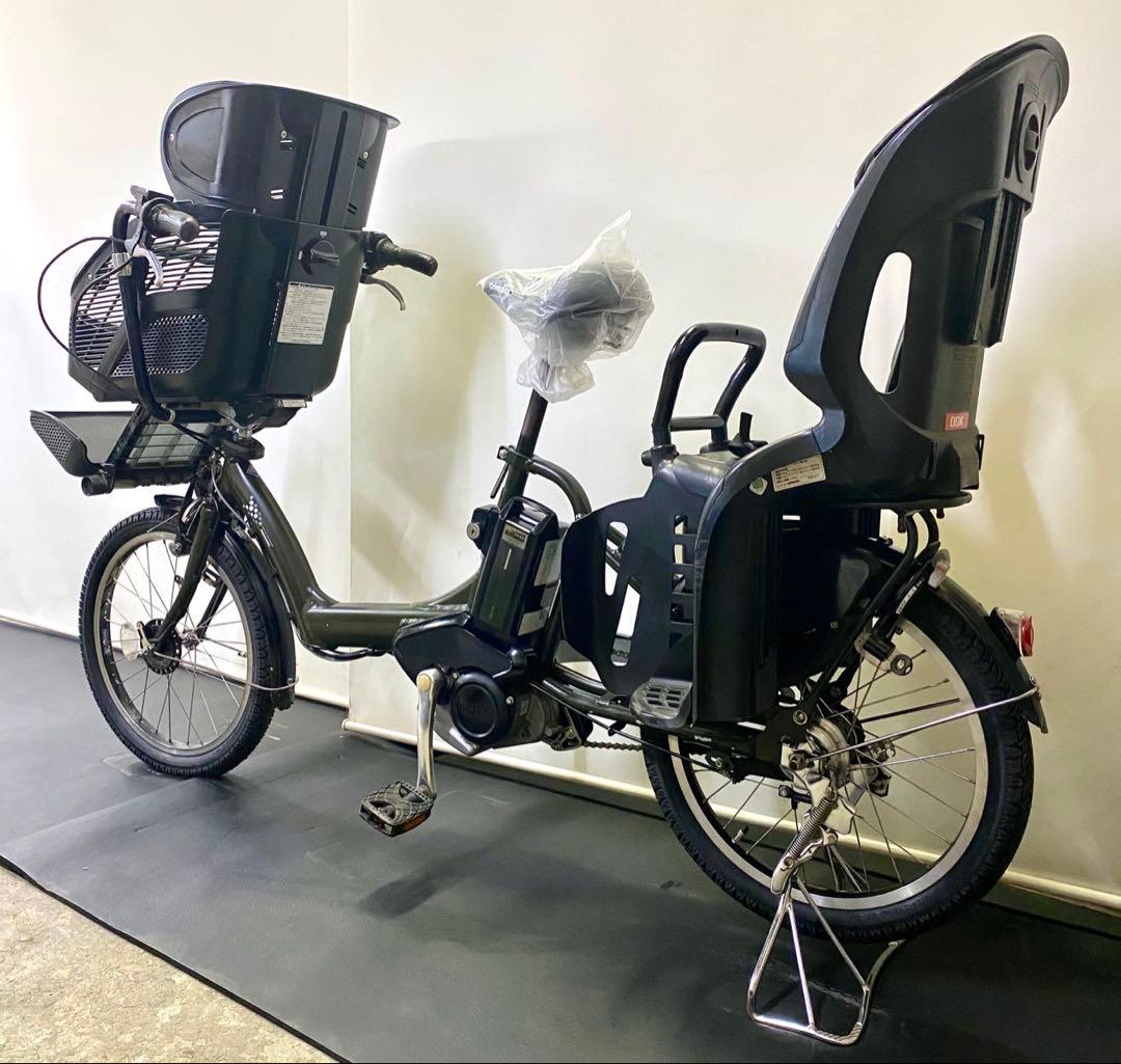 1年保証 ブリヂストン　20インチ 子供乗せ　3人乗り 深緑　電動アシスト自転車