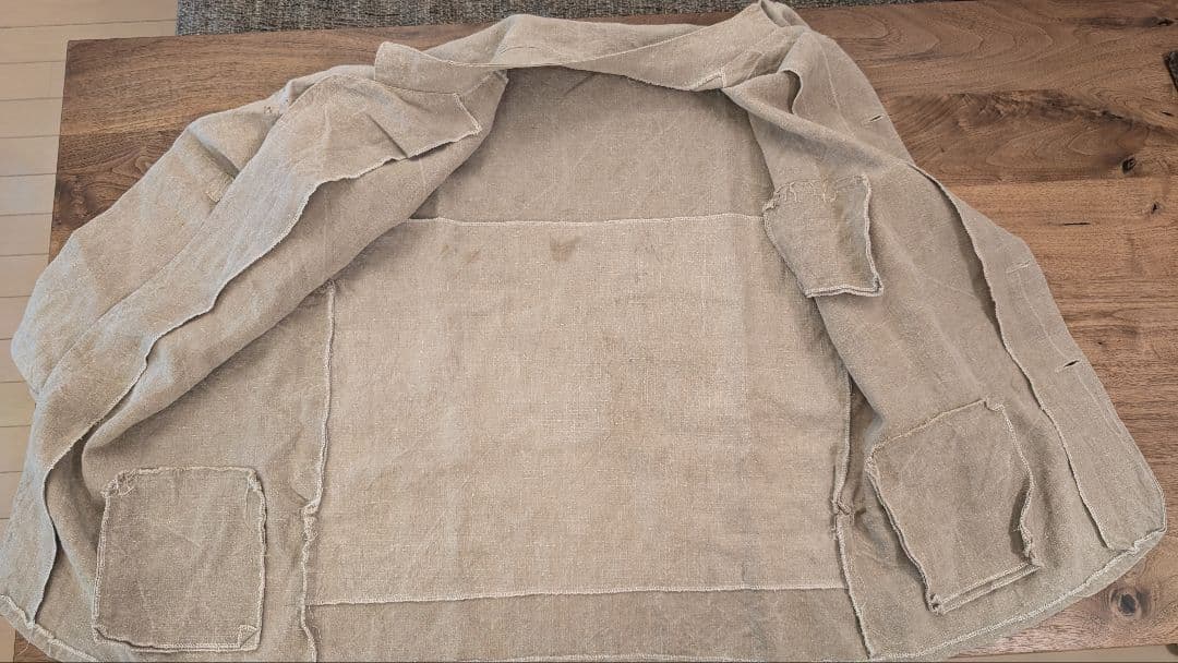 専用　【超美品】1920s フランス軍 リネンボージョンジャケット フルオープン