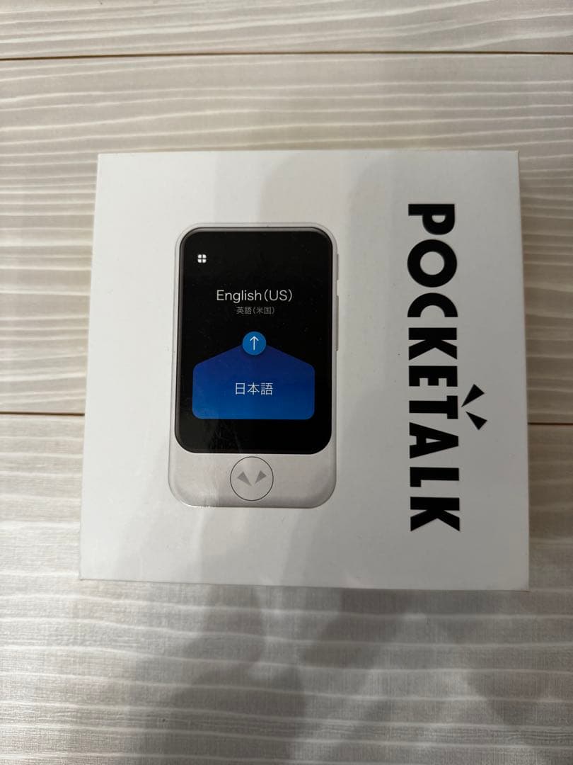 POCKETALK S 白ポケトークS 翻訳機 付属品完備 動作確認済カバー付き