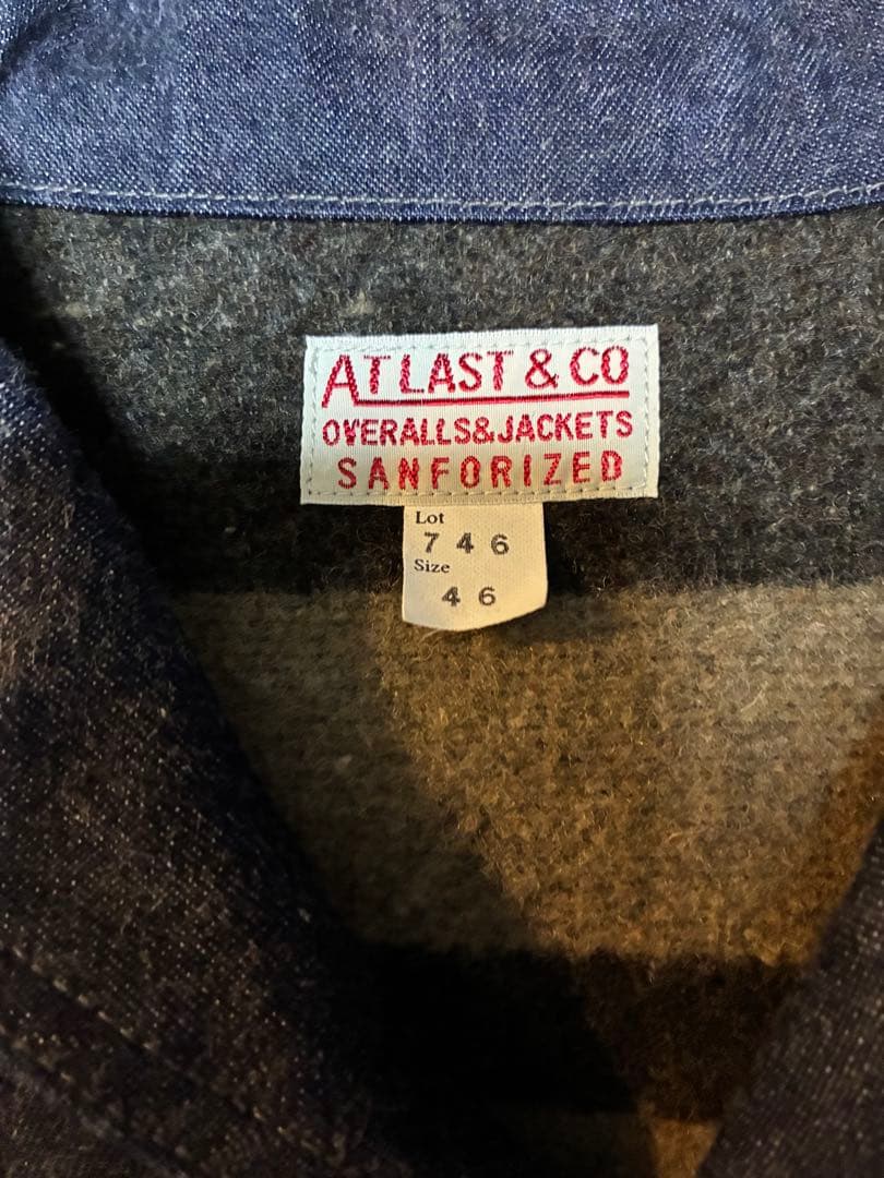 AT LAST & CO ショールカラーカバーオール 46