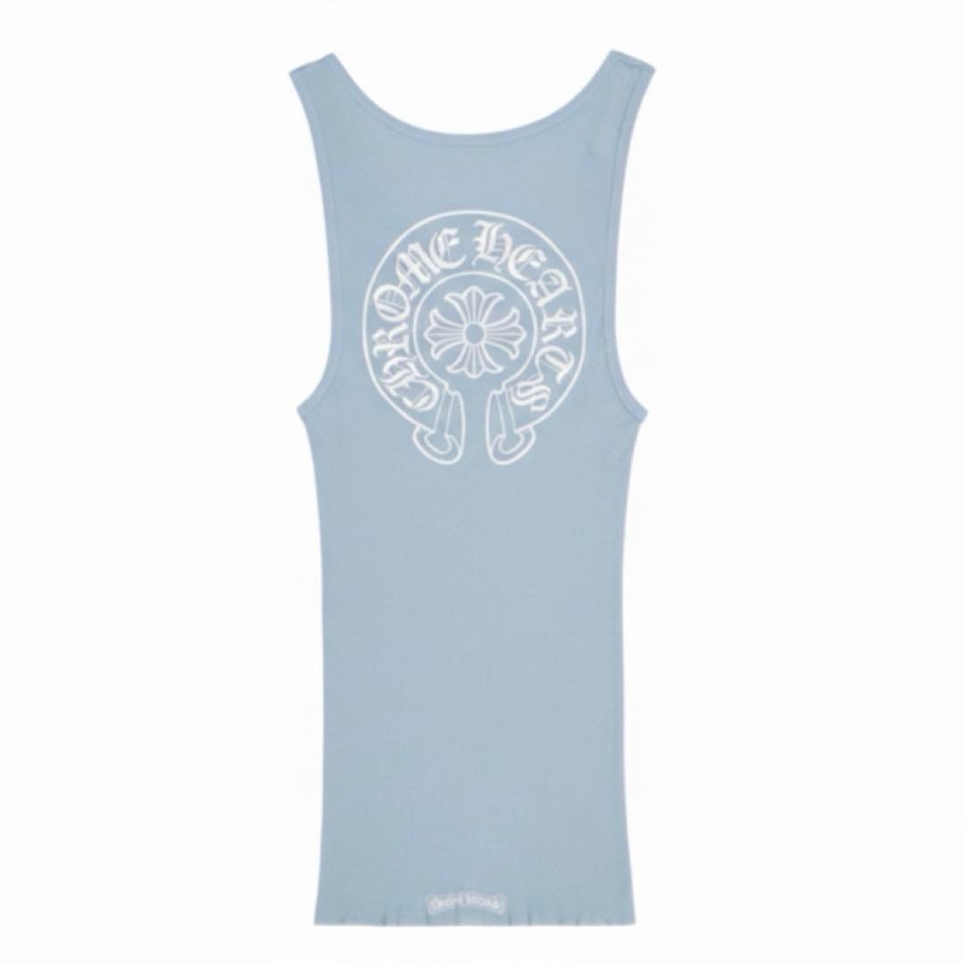 トップス CHROME HEARTS BABY BLUE RIB TANK M