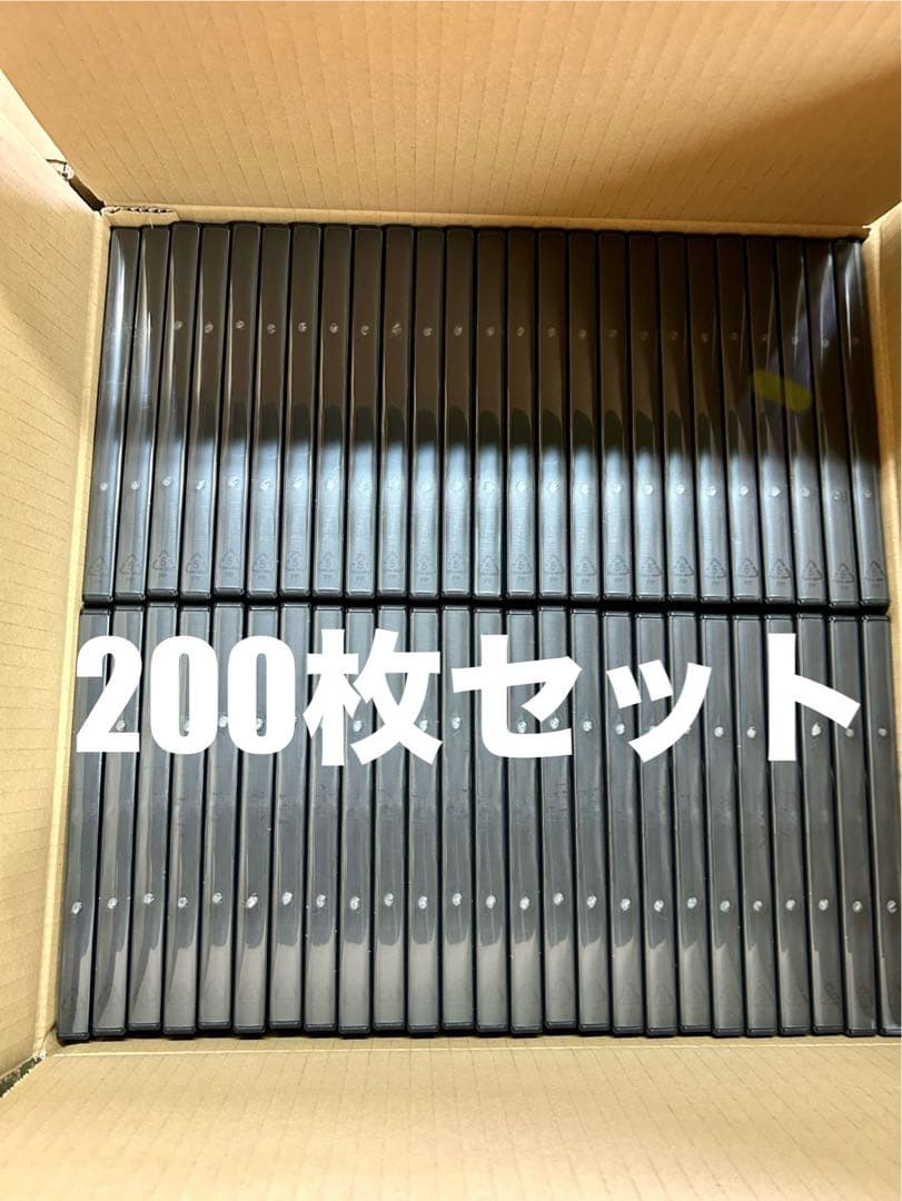 新品未使用DVDケース200枚セット黒！空ケーストール保護収納ケース
