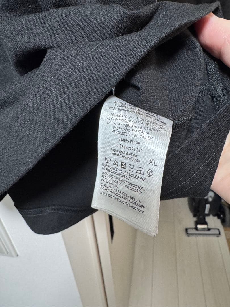 BOTTEGA VENETA ブラック Tシャツ XL