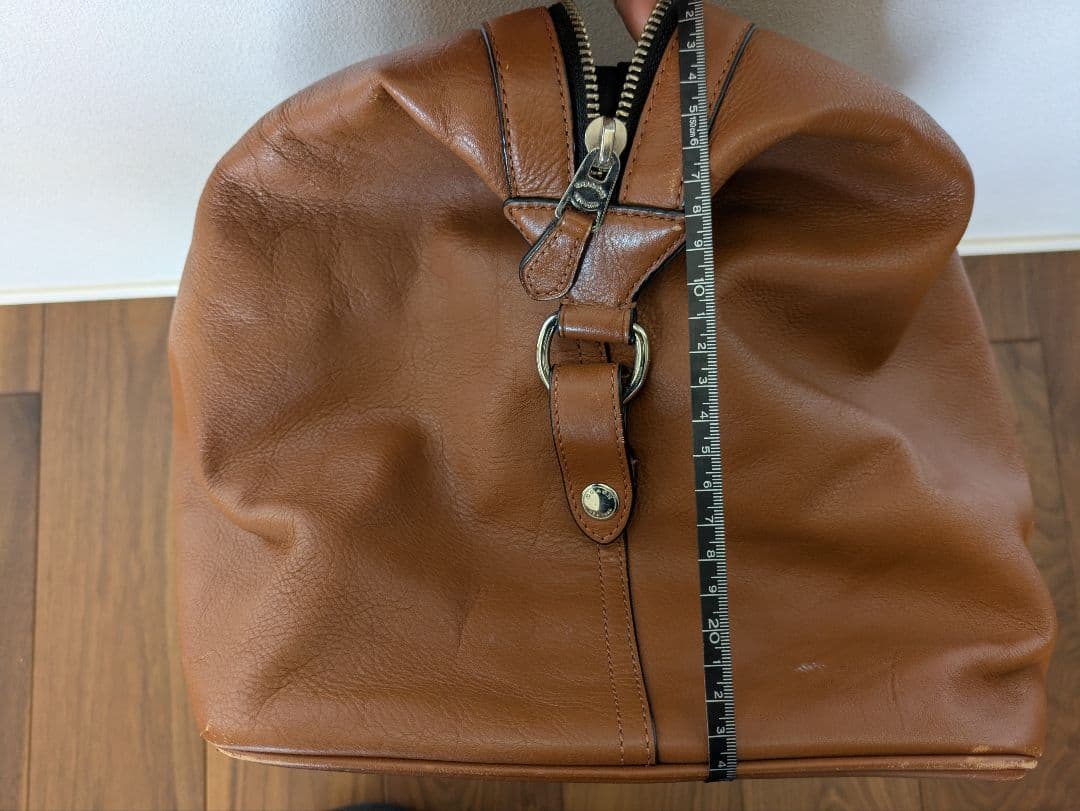 【美品】COACH ブラウンレザー ボストンバッグ