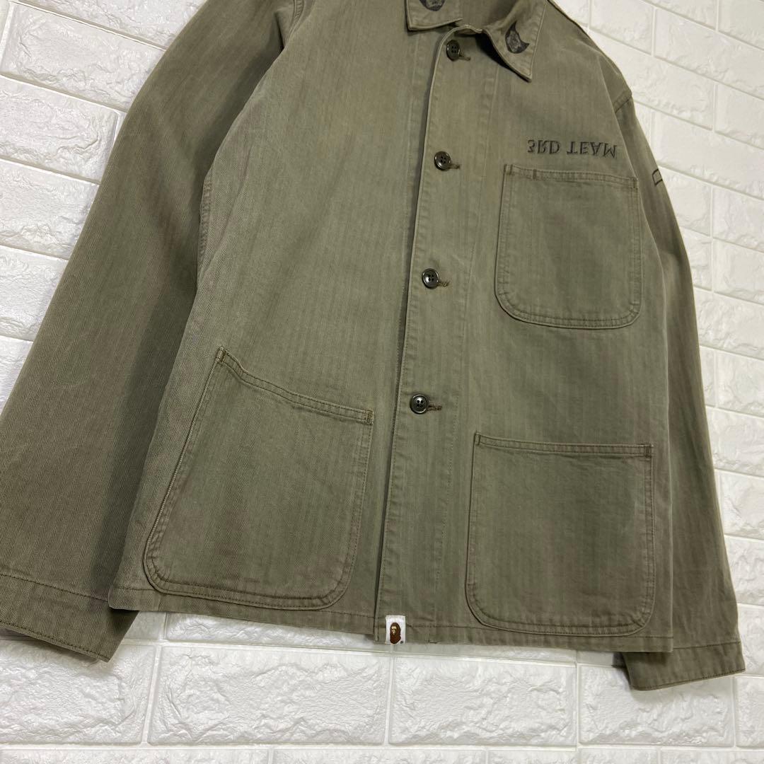 A BATHING APE 3RD TEAM P-41型 カバーオール L