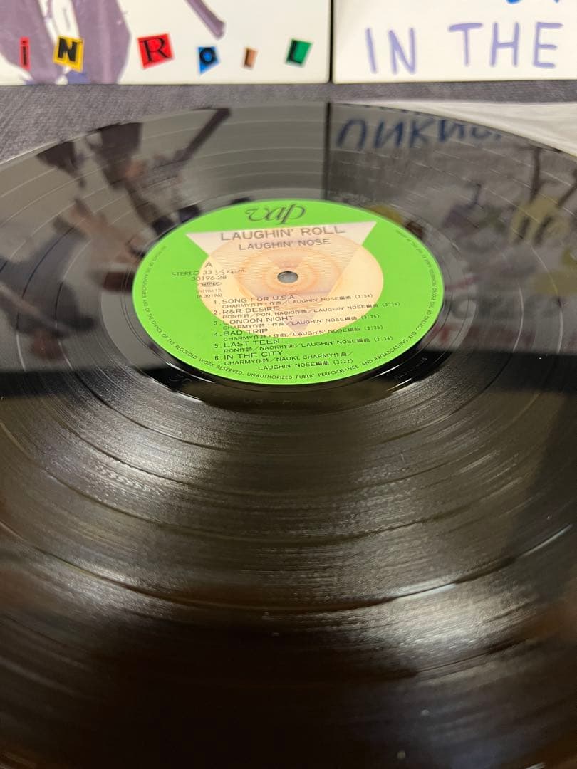 1986年 ラフィンノーズ LAUGHIN’ ROLL 美盤 LP VAP盤