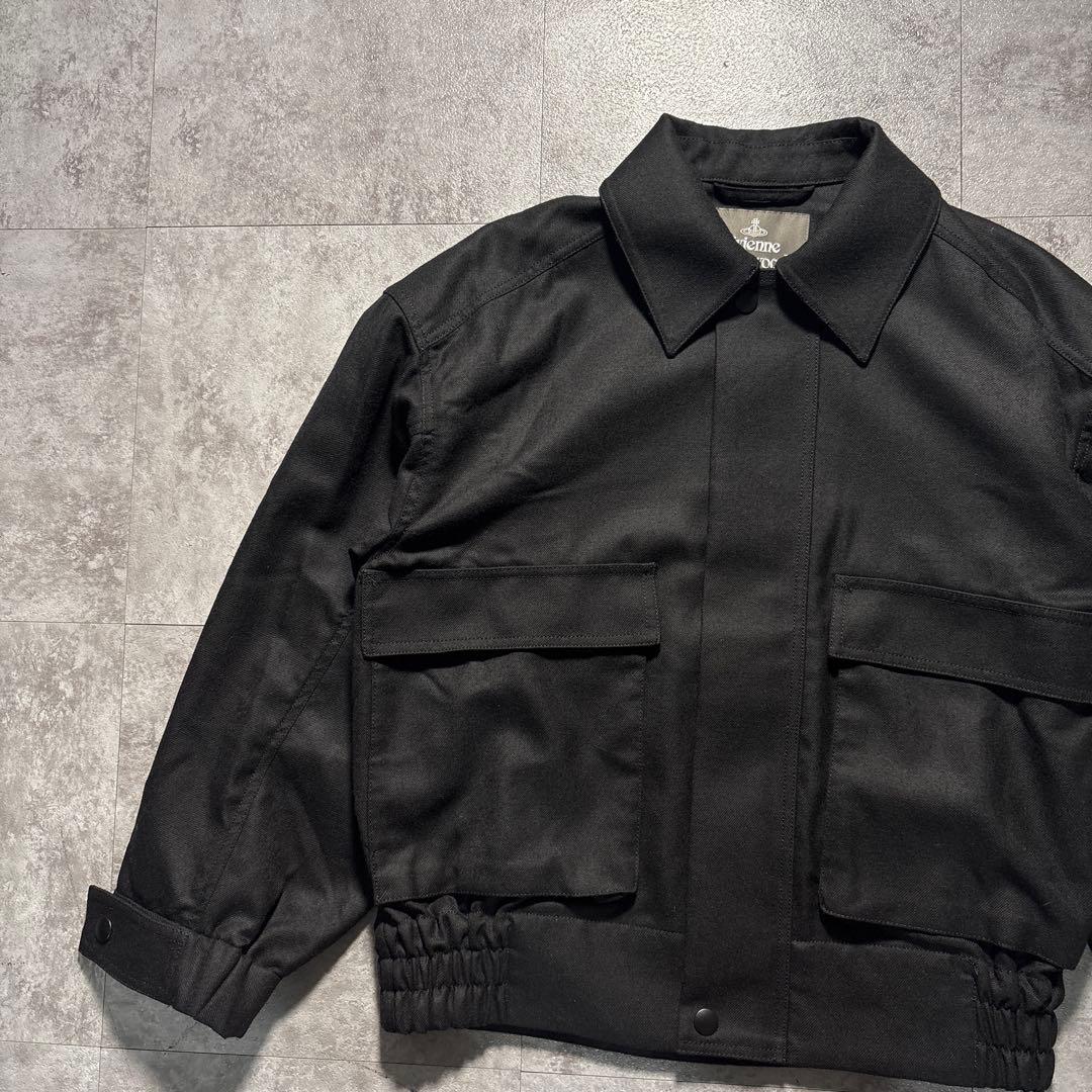 極美品　Vivienne LILY ボンバージャケット　A-2 短丈　ブラック