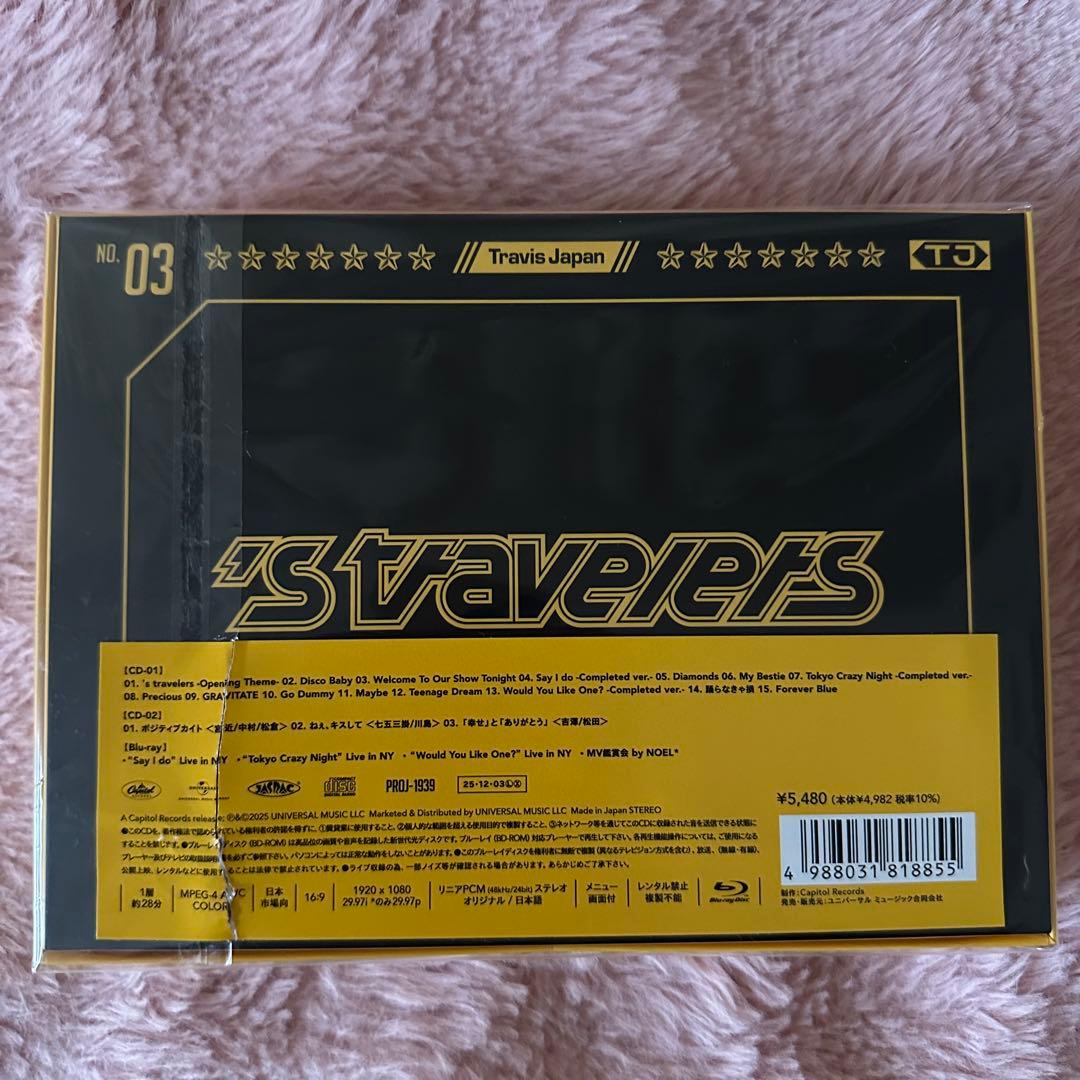 TravisJapan FC盤 s'travelers チャーム付 BluRay