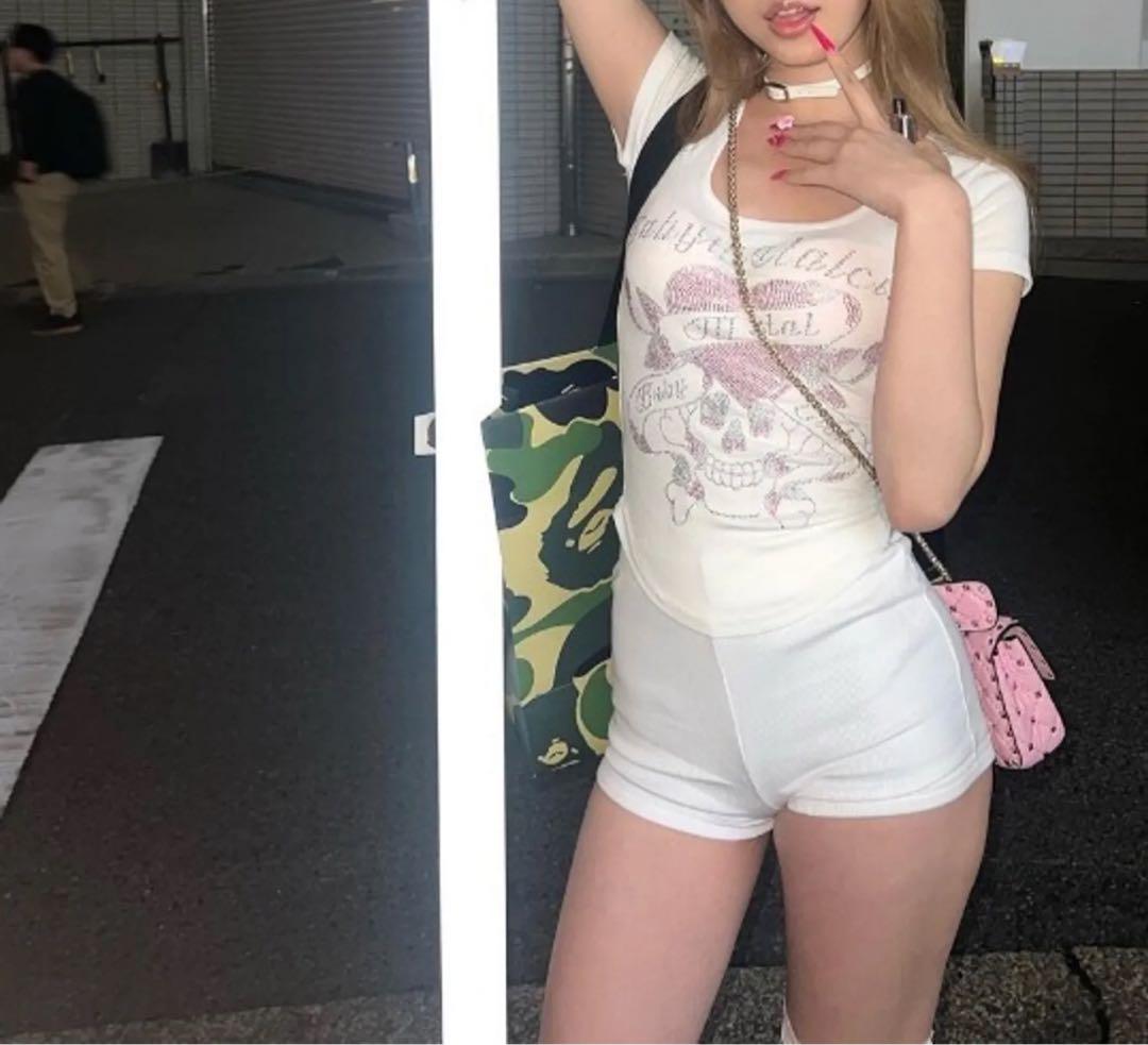 新品未使用 未開封 スカルデザイン Tシャツ babylclub