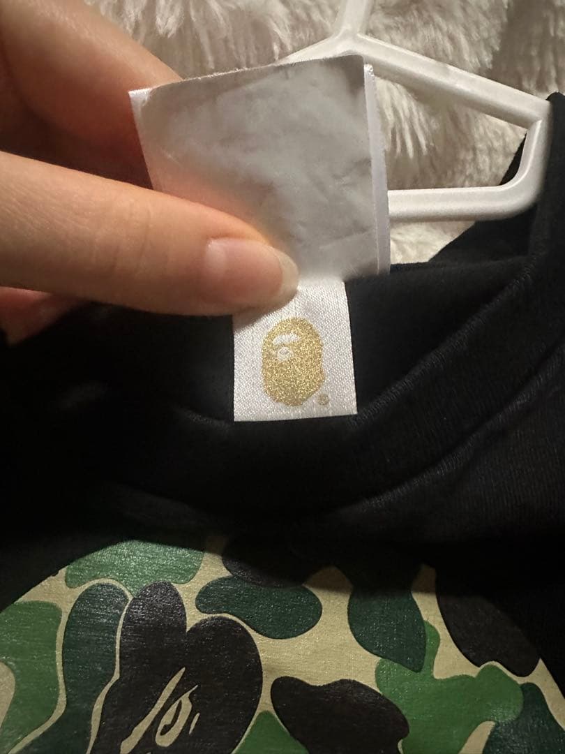 A BATHING APE エイプ メンサイ柄 Tシャツ L