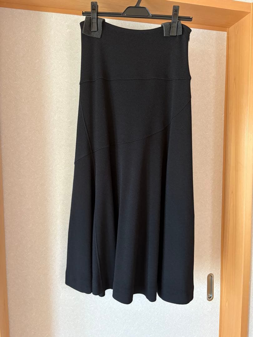 新品　JIL SANDER 黒 ジルサンダー　スカート　ロング　スカート　34
