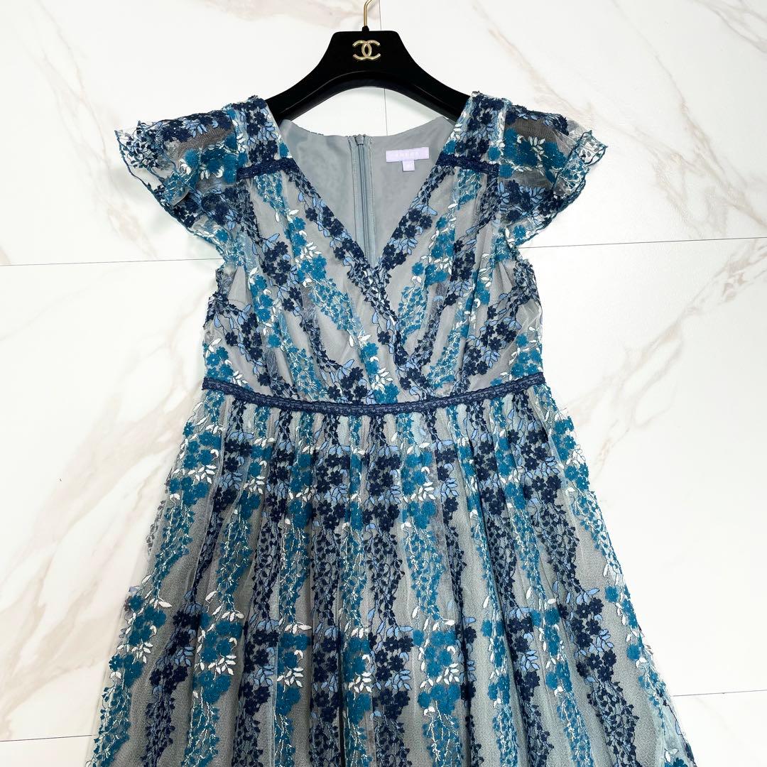 TOCCA トッカ フローラル レース ドレス フレアスリーブ チュール 2