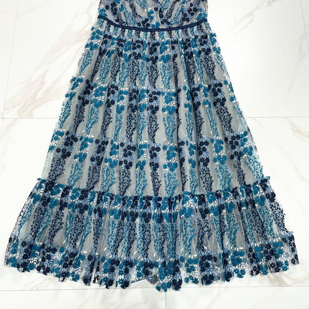 TOCCA トッカ フローラル レース ドレス フレアスリーブ チュール 2
