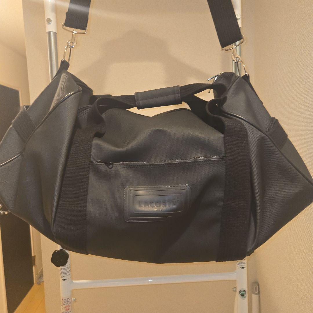 LACOSTE ラコステ ボストンバッグ トラベルバッグ ブラック 2way