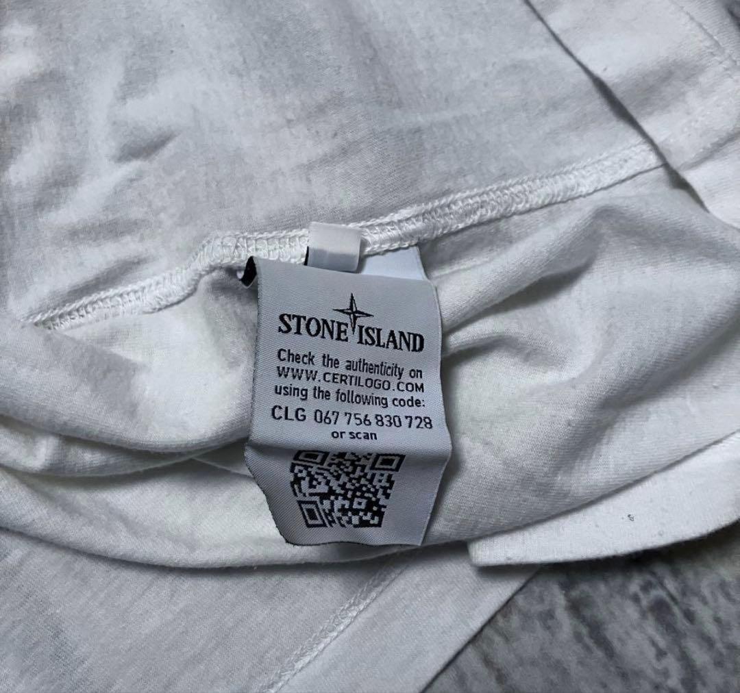 や*す様 STONE  ホワイト Tシャツ L