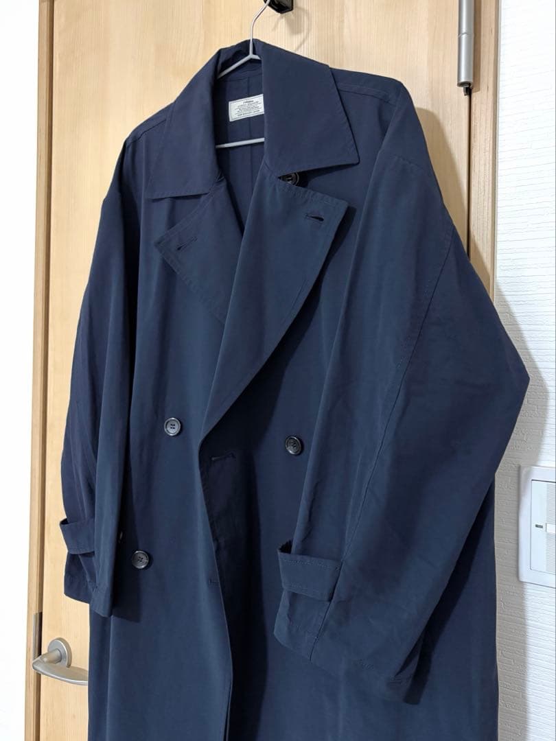 relume ナイロンライト トレンチコート ネイビー